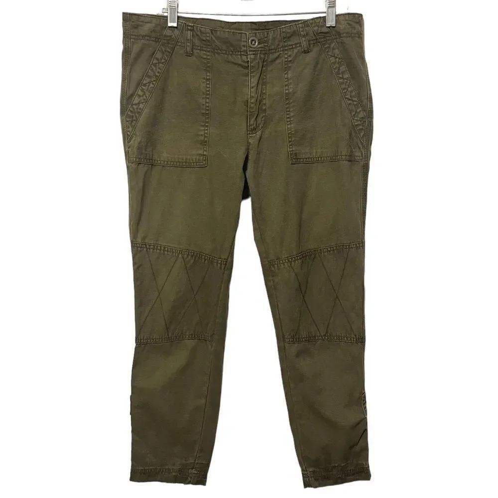 FREE PEOPLE Army Green Casual Pants 10